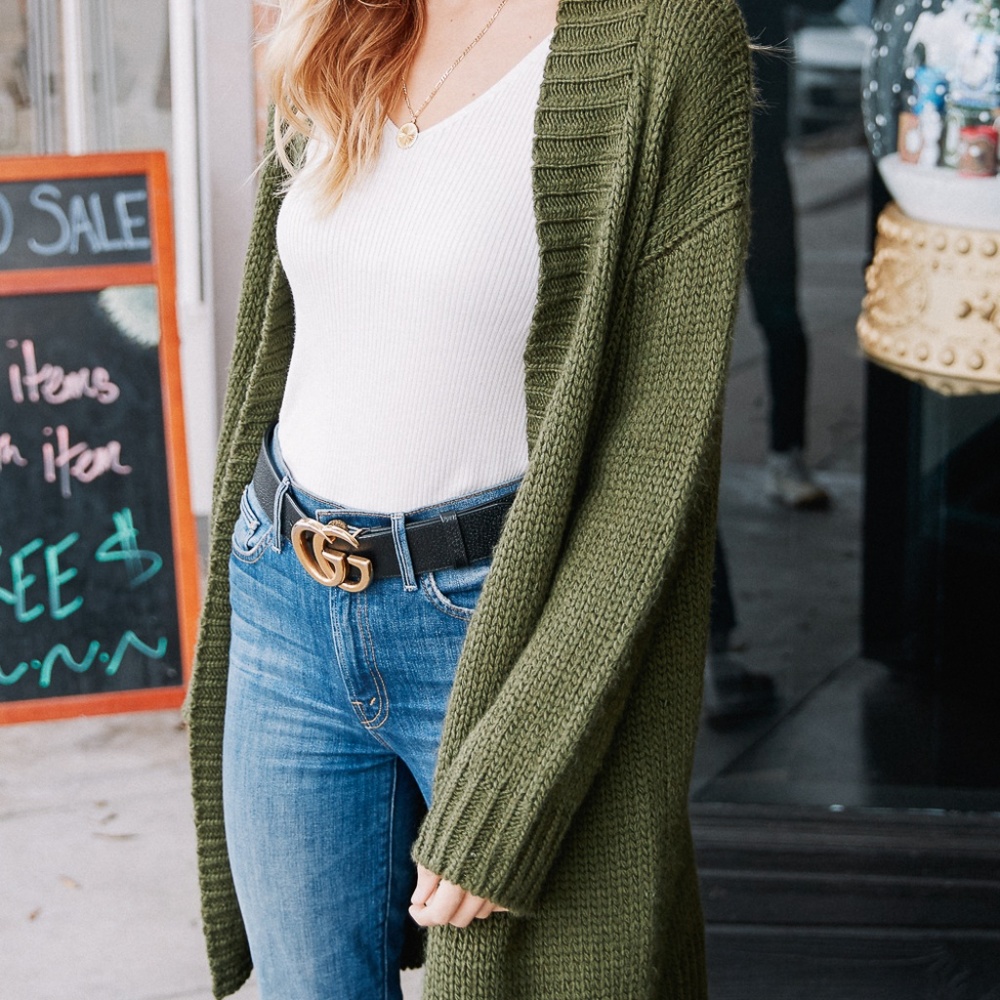 KNIT CARDIGAN | GREEN